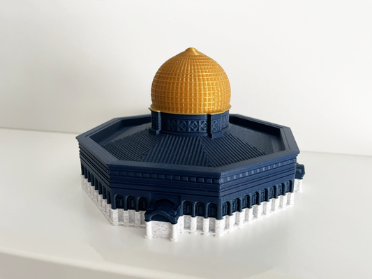 Felsendom Al-Aqsa Modell Vorderansicht – islamische Wohndeko 3D-Druck Nürnberg