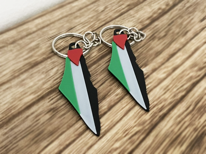 2er Set Palästina Schlüsselanhänger | Palestine Keychain | Gaza | Anhänger | Schlüsselbund | Islamisches Geschenk | Zubehör