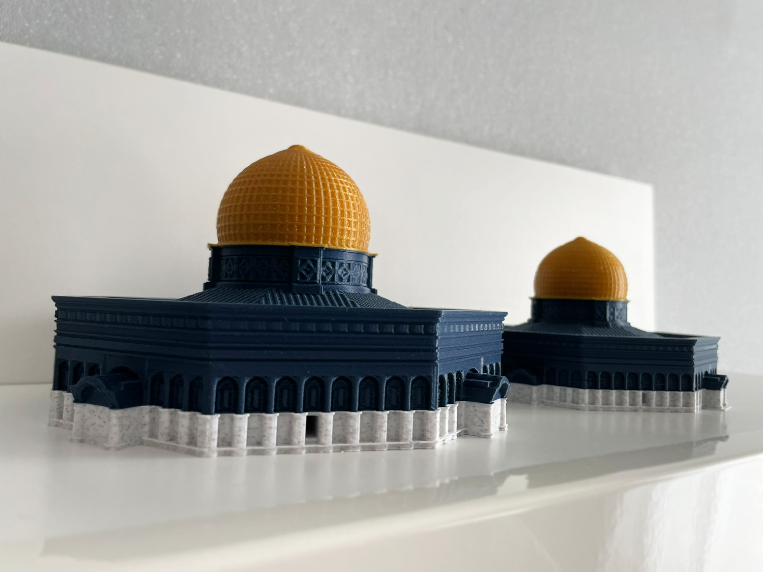 Felsendom Al-Aqsa Modell Größenvergleich S und M – islamische Wohndeko