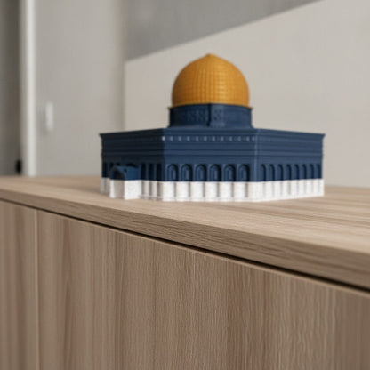 Maquette du Dôme du Rocher Al-Aqsa | Décoration islamique Jérusalem – Vue détaillée de la texture et de la finition, Vue 1