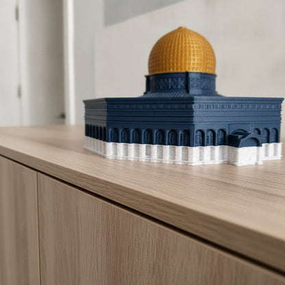 Maquette du Dôme du Rocher Al-Aqsa | Décoration islamique Jérusalem – Vue détaillée de la texture et de la finition, Vue 2